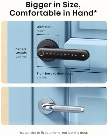 eufy Security Smart Lock FamiLock C32, Fingerprint Keyless Lock with Handle