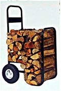 Firewood Hand Truck Caddy - With Cover - 200lb Cap -No Flat Wheels