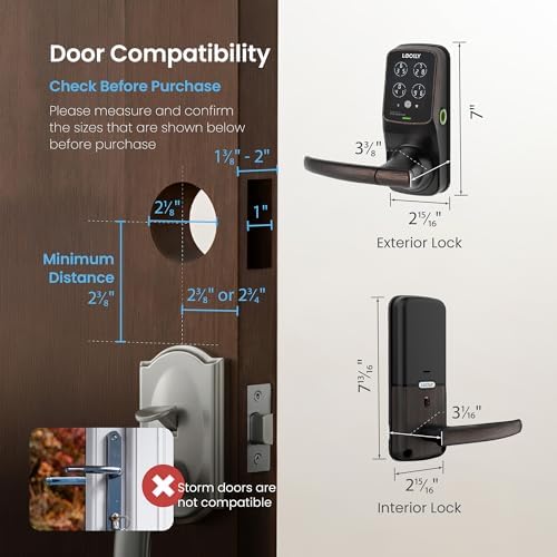 Lockly Secure Pro Wi-Fi Smart Lock with Handle