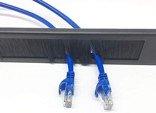 QiaoYoubang 10 Pack 1U Horizontal Rack Mount Cable Management Panel