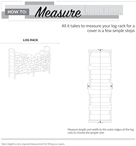 Classic Accessories Veranda Water-Resistant 12 Foot Log Rack Cover, Outdoor Patio Cover