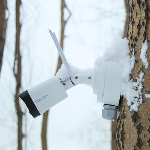 metal aluminum ip66 waterproof bullet security camera junction, side view