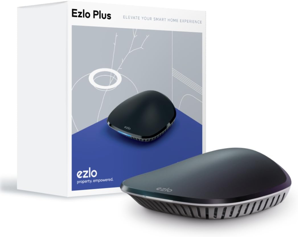 Ezlo Plus Smart Home Hub with Zigbee & Z-Wave. Works with Wi-Fi Devices