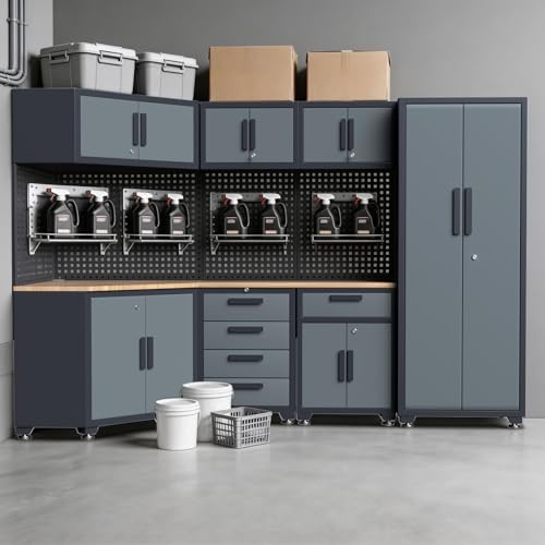 16PCS Garage Storage Cabinet System