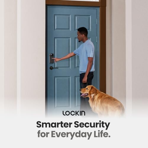 Lockin Veno Go, Palm Vein Keyless Entry Smart Lock, 7-Month Battery