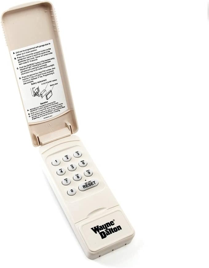wayne dalton wireless keyless entry keypad kep4 (372 shown in use