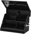 Montezuma – SM200B – 22.5-Inch Portable TRIANGLE Toolbox – Heavy-Duty Steel Construction – Metric and SAE Storage Chest – Weather-Resistant Toolbox – Lock and Latching System