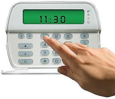 DSC RFK5501 Fixed LCD Keypad w/Wireless-Wh
