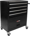 Lockable 4-Drawer Rolling Tool Chest, Black