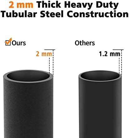 AKSG 8ft Firewood Rack Outdoor Heavy Duty Log Rack Firewood Storage Rack Fire Wood Rack Holder Steel Tubular for Indoor Outdoor Fireplace Tool for Patio Deck Log Storage Stand