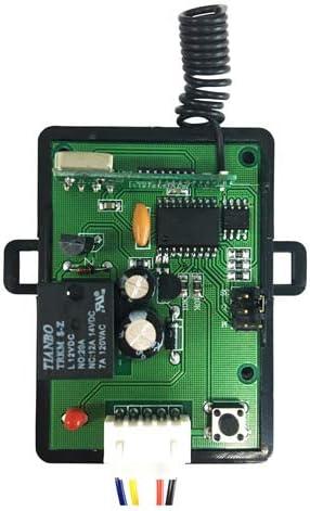 visionis 315 mhz wireless receiver with 4 remotes, close-up detail