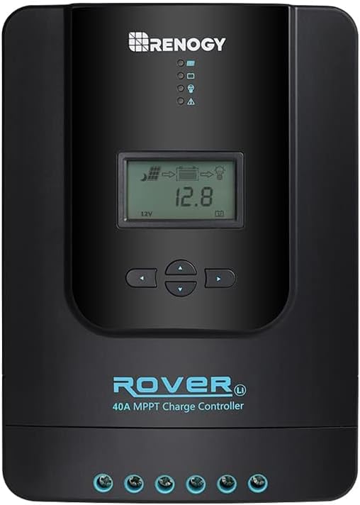 Renogy Charge Controller-Rover 40A MPPT 12V/24V Auto-Detect LCD Display | 99.9%