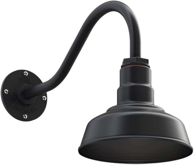 Steel Lighting Co. Hawthorne Barn Light | Outdoor Wall Mounted | 8 inch Dome |