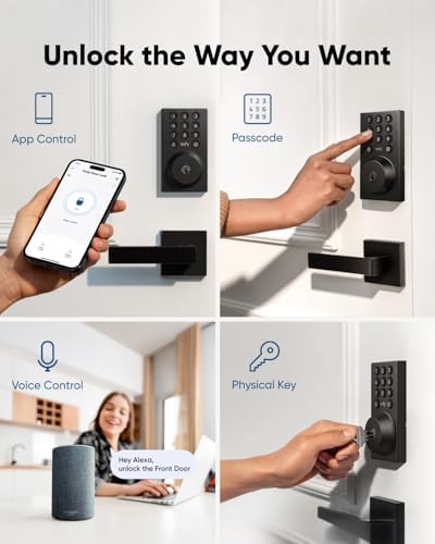 eufy Security Smart Lock C30, Keyless Entry Door Lock, Built-in WiFi, Black