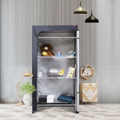 Shelf Dust Covers for Wire Shelving, Fits 48" W x 18" D x 72" H Rack
