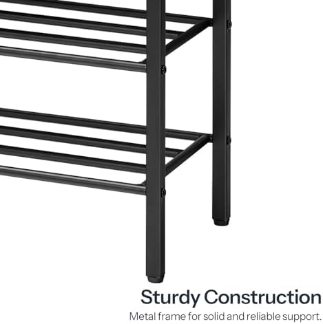 HOOBRO Shoe Bench, Storage Bench with Cushion, Entryway Bench Shoe Shelf