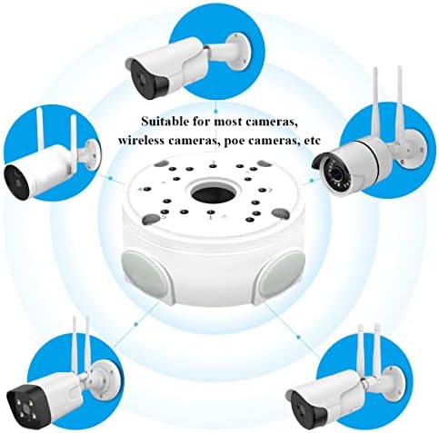 oossxx metal aluminum waterproof junction box mount bracket showing dimensions