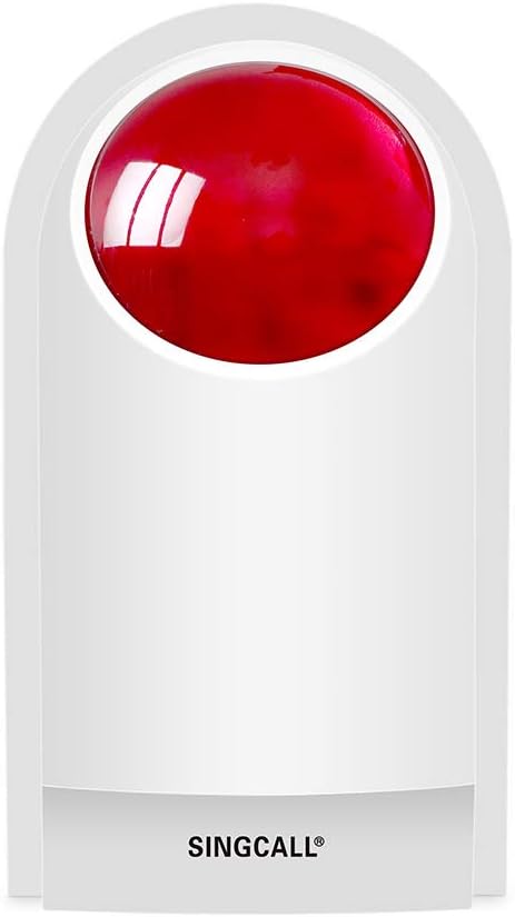 Remote Emergency Strobe Siren Alarm Kit Waterproof Outdoor Loud Panic SOS