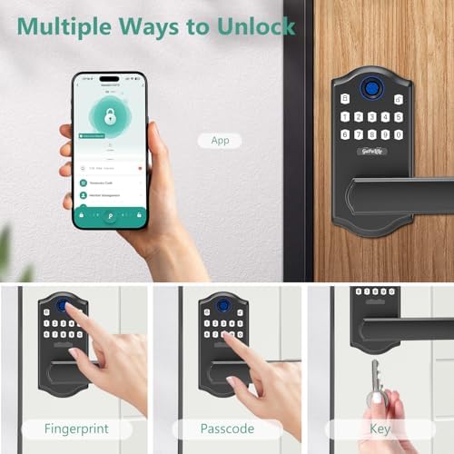 Multi Unlock Methods Smart Door Lock with Keypad