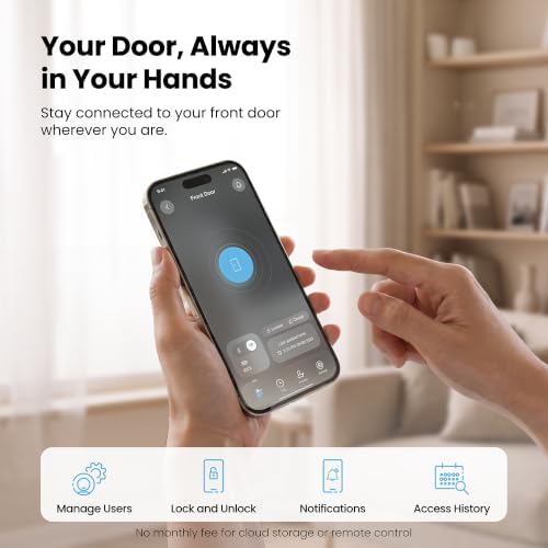 Lockly Vision Video Smart Lock with Video Camera/2-Way Audio Doorbell