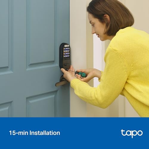 Tapo Smart Wi-Fi Deadbolt Door Lock, Keyless Tactile Buttons, DL100