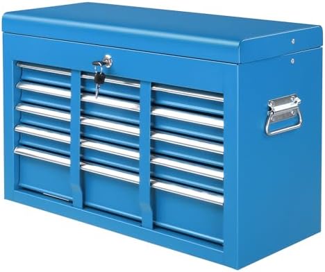 Winado 24" Portable Tool Box, 5 Drawer Tool Chest, Blue