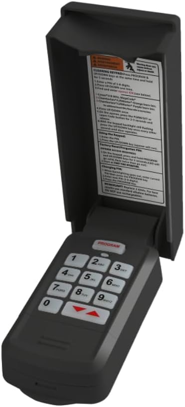 for GK-R Garage Door Opener Keypad, Compatible with All Genie Intellicode and Overhead Garage Door Openers, Replace 37332R, GK-BX, OKP-BX, GWKP, GWK-IC, ACSDG, ACSDA1, ACSD1G, B8QACSDA etc. (Black)