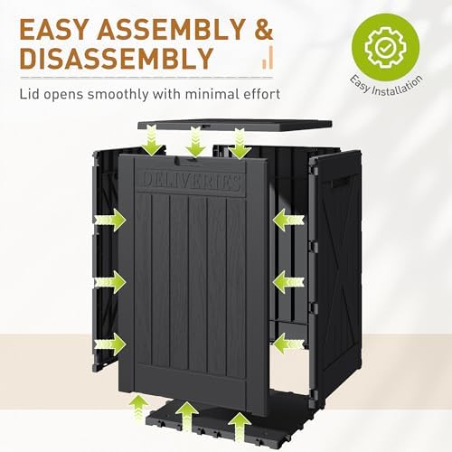 Devoko 48 Gallon Package Delivery Box Outdoor Secure Lockable