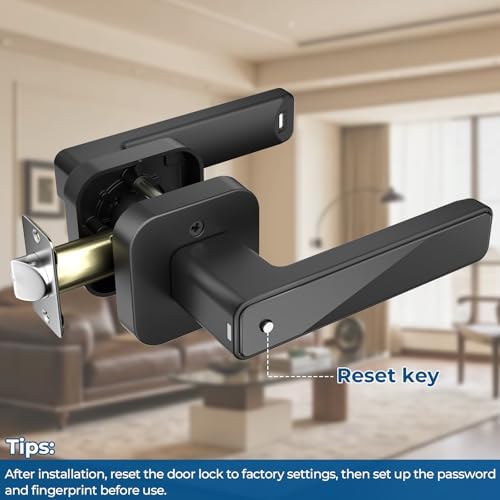 FITNATE Smart Fingerprint Door Lock 3 Waysv Entry Password App Ctrl Keyless