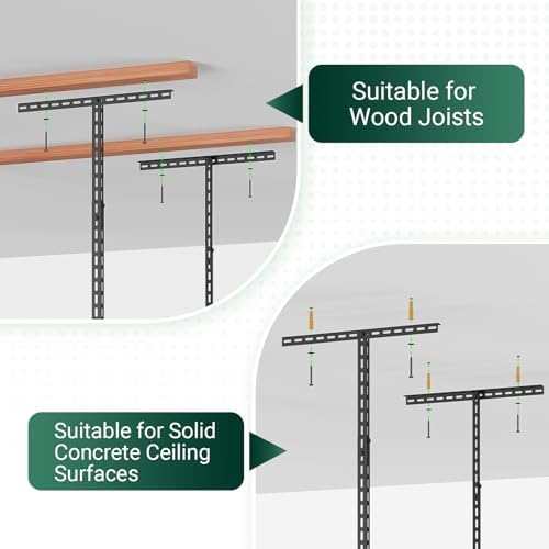 4x8 FT Overhead Garage Storage Rack,750LBS Weight Capacity