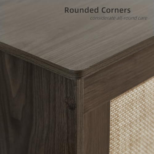 55.1"Storage Chest extra large,Rattan storage bench(Obsidian Black)