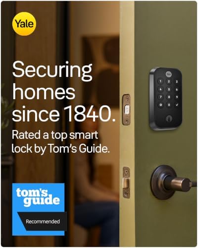 Yale WiFi Smart Lock Deadbolt, Keypad & Fingerprint Access, Keyless Entry