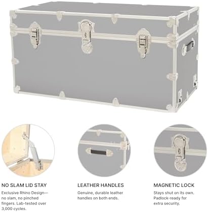 Rhino Classic XXL Storage Trunk, College Dorm Chest, Bench, Coffee Table