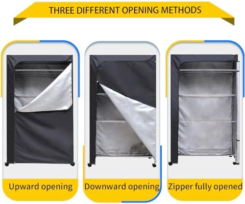 Shelf Dust Covers for Wire Shelving, Fits 48" W x 18" D x 72" H Rack