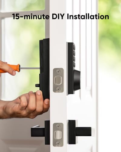 eufy Security Smart Lock C30, Keyless Entry Door Lock, Built-in WiFi, Black