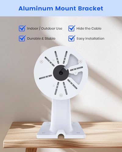 Universal Adjustable Security Camera Wall Mount Bracket with Junction Box