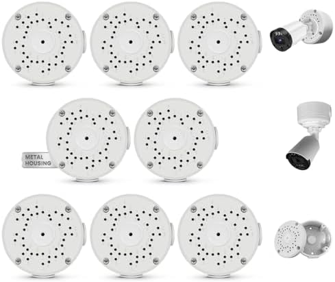 universal security camera junction box, metal hide cable shown in use