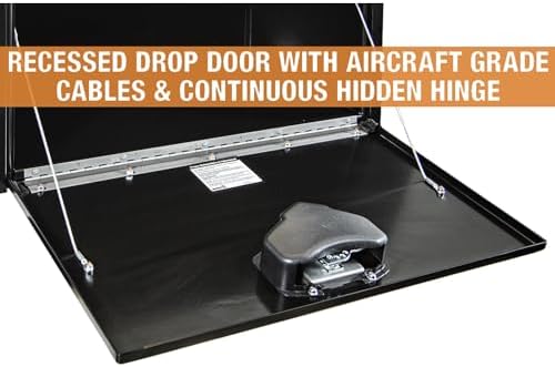 Buyers Products 1702300 Black Steel Underbody Truck Tool Box, 18x18x24 Inch