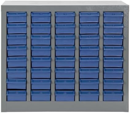 Yeeoy 40 Drawers Parts Cabinet, Nut and Bolt Storage Organizer, Grey
