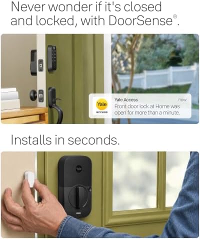 Yale WiFi Smart Lock Deadbolt, Keypad & Fingerprint Access, Keyless Entry