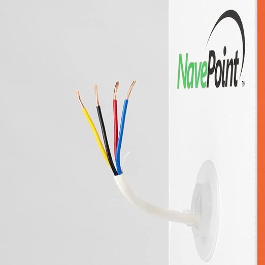 NavePoint 250ft in Wall Audio Speaker Cable Wire CL2 14/4 AWG Gauge 4 Conductor