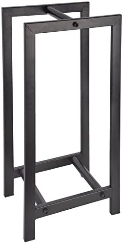 esschert design ff232 wood storage/carrier - powder coated, close-up detail