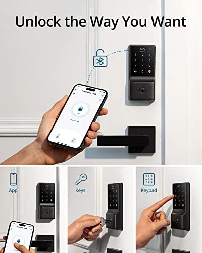 eufy Security Smart Lock C210, Keyless Entry Door Lock, Built-in Wi-Fi