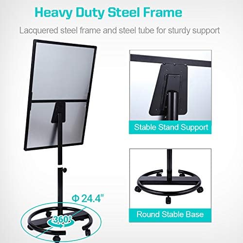40 X 28 Inch Mobile Magnetic Whiteboard on Wheels, Rolling Dry Erase Board