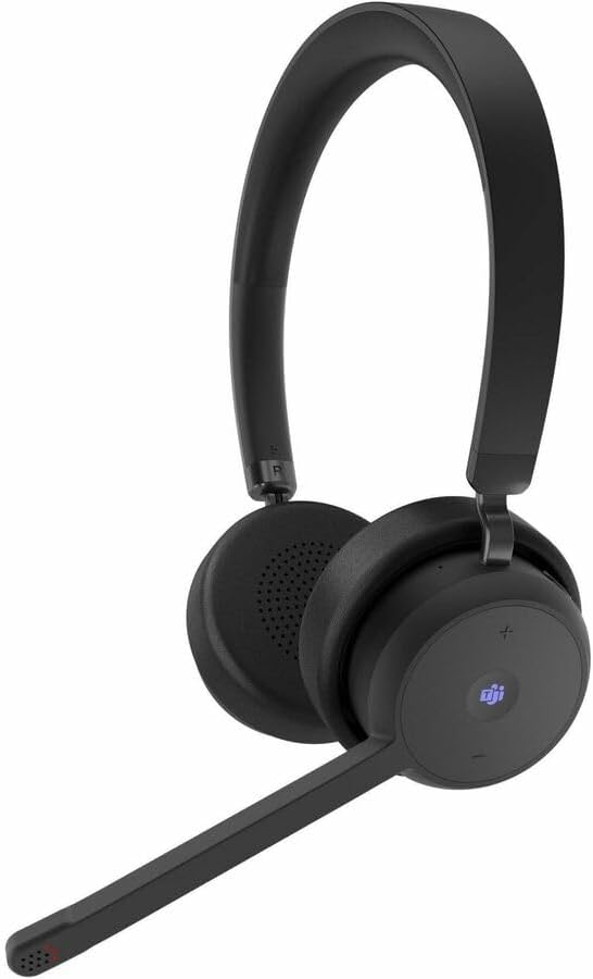 Lenovo Wireless VoIP Headset Teams Certified, Noise-Canceling Mic, USB-A