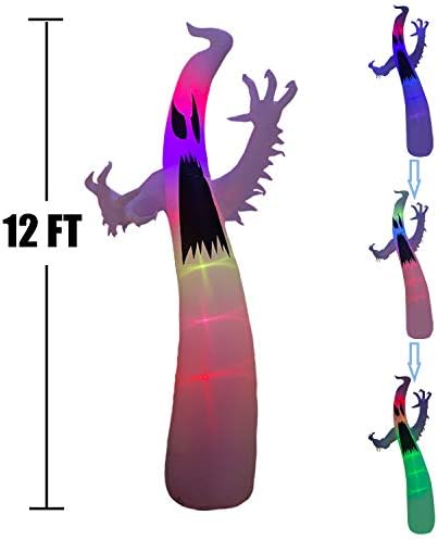 SEASONBLOW 12FT Halloween Inflatable Terrible Ghost Outdoor Decoration