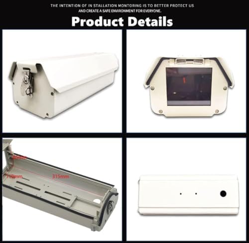 14.5" heavy-duty aluminum outdoor cctv camera housing on a desk or shelf