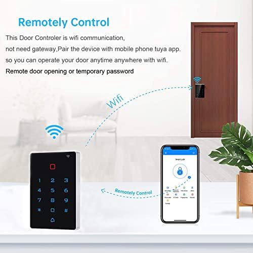 WiFi Work with Tuya Mobile APP,125khz Card,WiFi Access Control keypad,Door Lock Opener,Door Keypad,Remote Control Door Lock,Entry Gate Keypad,Wiegand IP68 watreproof,2000 User Backlight