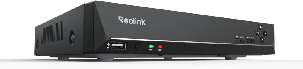 reolink 12mp poe ip camera outdoor, bullet surveillance on a desk or shelf