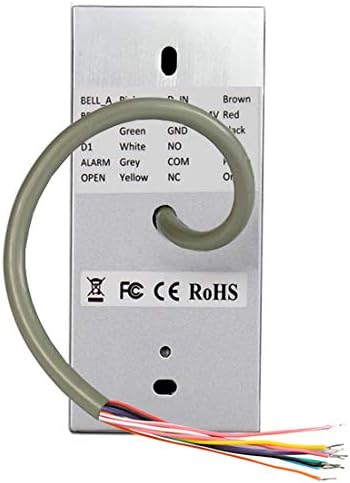 door access control system stand-alone password keypad weatherproof, front angle view
